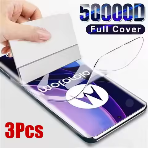 3Pcs HD Hydrogel Film For Motorola Moto G05 G15 G35 G45 G55 G75 G Power 2025 Edge 60 Stylus Screen P