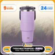 Tyeso 1200ml Multipurpose Tumbler Hot & Cold (Purple) with Handle Vacuum Insulated Coffee Portable T