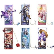 Honkai Star Rail Figure Figurine Phainon Mydei Tribios Acheron Metal Bookmark Stand Model Plate Desk