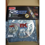 BMW S1000R SPORCKET SET RK ORIGINAL (525 GOLD GXW RING CHAIN 120-17/45)