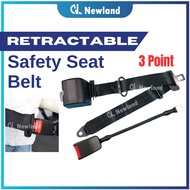 Safety Seat Belt (3 Point) Universal Retractable Seat Belt Polyester Material Safety Belt for Car
