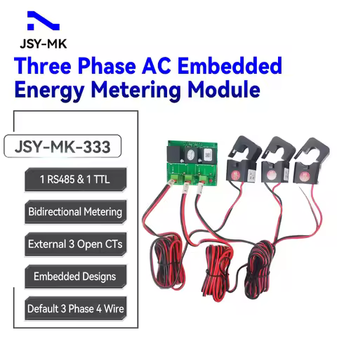 JSY-MK-333 Three-Phase AC Power Metering 100A Three-Phase Power Quality Detector Three-Phase Electri