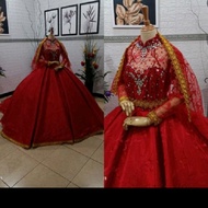 gaun pengantin model India lelaha india