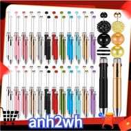 50Pc Plastic Beaded Pens Beadable Pens 4-In-1 Beaded Ballpoint Pens Making Graduation Supplies A