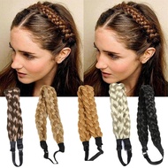 High Quality Hand Braided Five Strand Braids/Durable Vintage Braid Wig Band/Bohemian Linen Flower Br