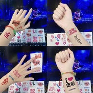 Jay Chou Concert Tattoo Sticker jay 2023 Carnival Face Stick jay Chou Concert Tattoo Sticker jay 202