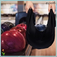 ESPOIR Bowling Ball Cleaning Bag, High Elasticity Super Soft Microfiber Bowling Carry Bag, Black Col