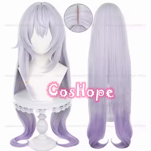 HSR Black Swan Cosplay Wig 95cm Long Light Purple Gradient Wig Cosplay Anime Cosplay Wigs Heat Resis
