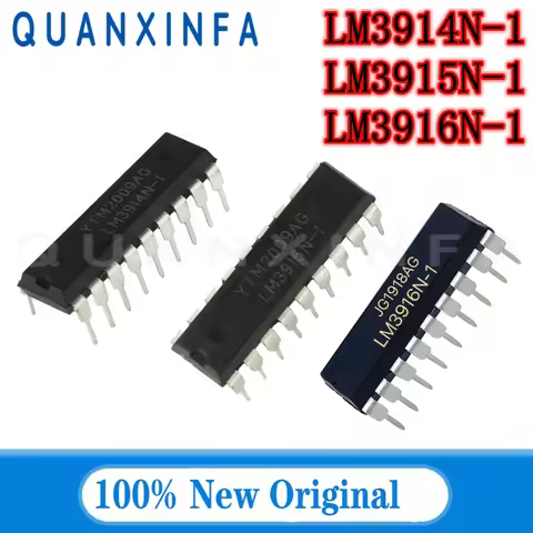 5PCS LM3914N-1 LM3915N-1 LM3916N-1 LM3915N LM3916N DIP18 LM3914N LED bar chart shows the new origina
