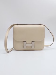 HERMES Mini Constance 19 - 奶昔白銀 D