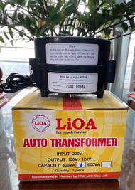 Biến áp đổi nguồn Lioa 220V sang 100V-120V (200VA 400VA 600VA 1000VA 1200VA 1500VA 2000VA) - Hàng ch