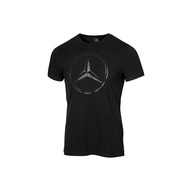 Mercedes-Benz เสื้อคอกลมชาย สีดำ วัสดุทำจากฝ้าย 95% และอีลาสเตน 5%