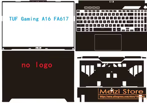 For Asus TUF Gaming A14 A15 A16 A17 F15 F17 FA401 FA608 FA607 FX617 FA707 FX707 Full Body Laptop Vin