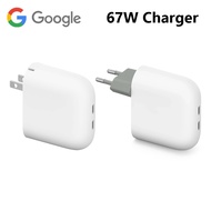 2026 Latest 67W USB-C Power Adapter EU Plug Dual Port Type-C Power Charger for Google Mobile Phone