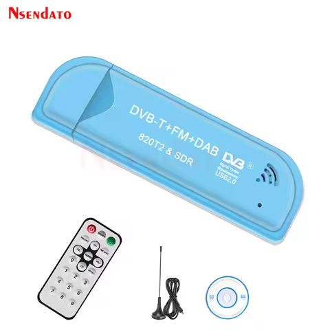 Digital USB 2.0 TV Receiver Stick USB2.0 DVB-T SDR DAB FM HDTV TV Tuner Stick RTL2832U R820T2 Antenn