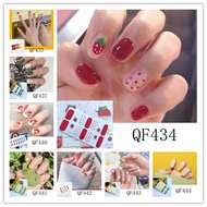 Polka Dot Small Fresh Waterproof Nail Sticker Strawberry Rainbow 3D Popular Sticker Nail Sticker QF4