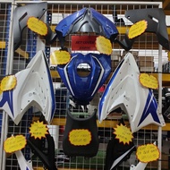 COVER SET PULSAR  RS200 (ORIGINAL BAJAJ) BLUE DCAL