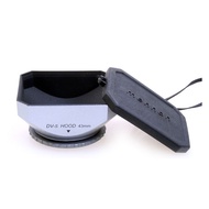 Mennon 43mm Square Hood DV Camera SLR Micro Single 43 Frame Black Silver