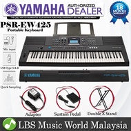 Yamaha PSR-EW425 76 Key Portable Keyboard Basic Package (PSREW425 PSR EW425)