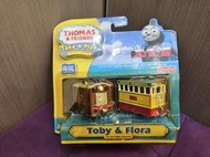 THOMAS &amp; FRIENDS 湯瑪士小火車 合金小火車  托比&amp;芙蘿拉 Toby &amp; Flora