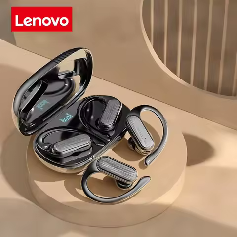 Lenovo ear-hook wireless Bluetooth headphone long battery life sport noise-canceling headphone compa