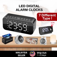 (MY) LED Digital Alarm Clock with Night Light, Emoji, Cute Ringtones, Sunrise, Bedside Desk Table Cl