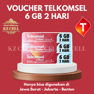 (10 PCS) Voucher Telkomsel 6 GB 2 Hari