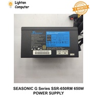 【USED】 SEASONIC G Series SSR-650RM 650W PSU | 80+ GOLD SEMI MODULAR | POWER SUPPLY