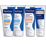 PanOxyl Acne Foaming Wash 10% l Acne Creamy Wash 4% l Oil Control Moisturizer AM l Balancing Repair 