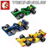 F1 Formula One Sembo Technique Renault Infiniti Building Car Blocks Bricks For Kids Toys Gift