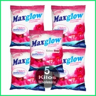 ♂ ✻ Maxglow and Mighty  Detergent Powder with Fabric Conditioner or with Bleach - 5 Kilos Wholesale