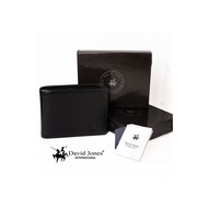 DAVID JONES SLEEP ORANGE 3-DIMENSIONAL GENUINE LEATHER WALLET 211 BLACK