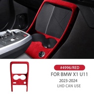 AIRSPEED for Bmw X1 U11 2023 2024 LHD Car Center Control Frame Cover Turn Fur Car Interior Trim Acce