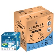 Absorba Nateen Maxi Plus Adult Diapers - M (10s x 8)