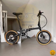💂 Fnhon Gust 18” 𝗠𝗥𝗧/𝗕𝘂𝘀-𝗙𝗿𝗶𝗲𝗻𝗱𝗹𝘆 Shimano 9s 𝟭𝟰 𝗙𝗿𝗲𝗲𝗯𝗶𝗲𝘀 Litepro Folding Foldable Foldie Bicycle Bike Black Dahon Birdy
