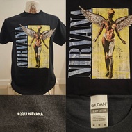 🔥เสื้อวง Nirvana IN U TERO เสื้อวง งานลิขสิทธิ์แท้ นำเข้า-US ของแท้🌍