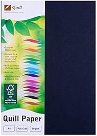 Quill A4 80gsm Paper 100 Pack, Black