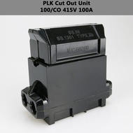 PLK (60/CO 250V 60A)/(100/CO 415V 100A) Cut Out Unit Without Fuse (Black)