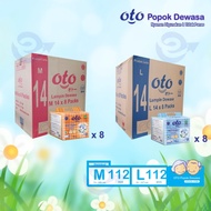 OTO Popok Dewasa Adult Diapers model Lem Perekat ukuran M / L , isi 14 pcs x 8 ( 112 's )