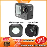 【WG】Wide-angle Fisheye Lens 15X Macro Lens for gopro hero 9 10 11 12 Action Camera Optical Glass Lens Vlog Shooting Accessories