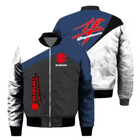 Vintage Jacket Men Suzuki Team Uniform Men's Thickened Motorcycle Jacket Race Clothing Suzuka Endura