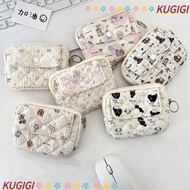 KUGIGI Cute Quilted Storage Bag, Cartoon Animals Card Quilted Storage Bag Coin Purse, Portable Multi