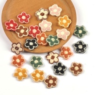 10pcs 2.5cm  Mini Flower Patches Embroidery Clothes Decor Sewing Accessories DIY Handmade Crafts Gra