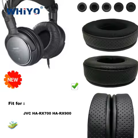 Replacement Ear Pads for JVC HA-RX700 HA-RX900 HA RX 700 900 Headset Parts Leather Cushion Velvet Ea
