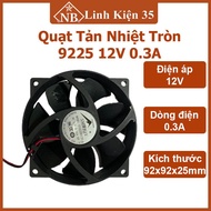 Round radiator fan 9225 92x92x25mm voltage 12V 0.3A longer life and less noise 12V fan 120mm fan pc 