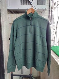 LT004 古著 美式 Vintage 早期 NAUTICA 諾帝卡 綠底藍線 古著POLO衫 大學T 衛衣 罩衫 老踢 t恤 休閒 文青 Y2K OUTDOOR