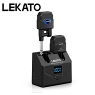 LEKATO WS-200 Wireless Guitar Transmitter 15H Guitar Wireless System Digital Power Display 1/4" Plug
