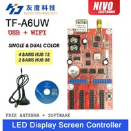 TF-A6UW USB & WiFi led Display Screen Controller P10 P16 P20 F3.0 F3.75 F5.0 P6 Single Color and Dua