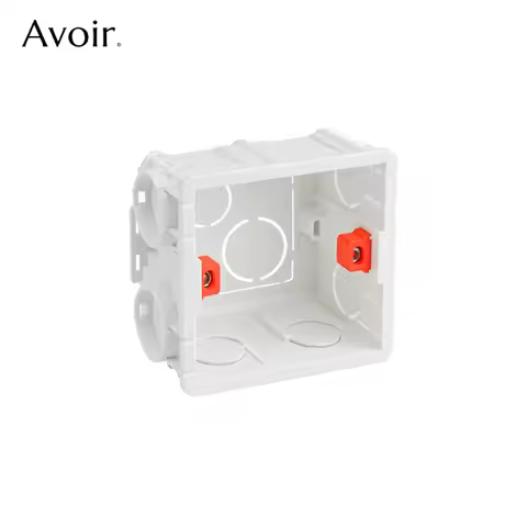 Avoir 86mm*86mm*50mm Internal Mount Box Adjustable Mounting Box Wall Switch Socket Installation Cass