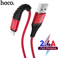 HOCO X38 2.4A Fast Charging Nylon Braid USB Type C Micro USB Lightning Cable for Samsung  Huawei Xia